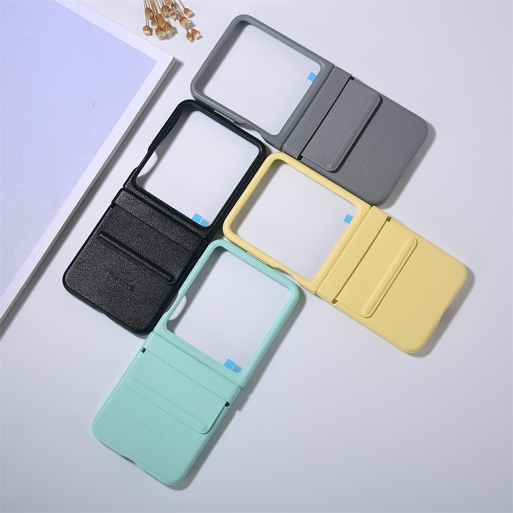SAMSUNG สําหรับSamsung Galaxy z flip 6 flip6 5G KindsuitกรณีหรูหราEcoหนังสําหรับGalaxy z flip 6 flip