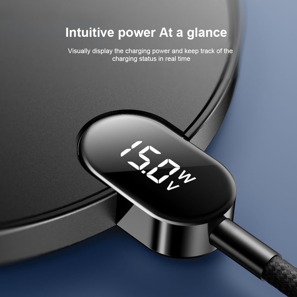 HOCO CW62 Wireless Charger รองรับสําหรับหูฟังและโทรศัพท์ สาย LED 1.2 ม. 15W - รูปที่ 3