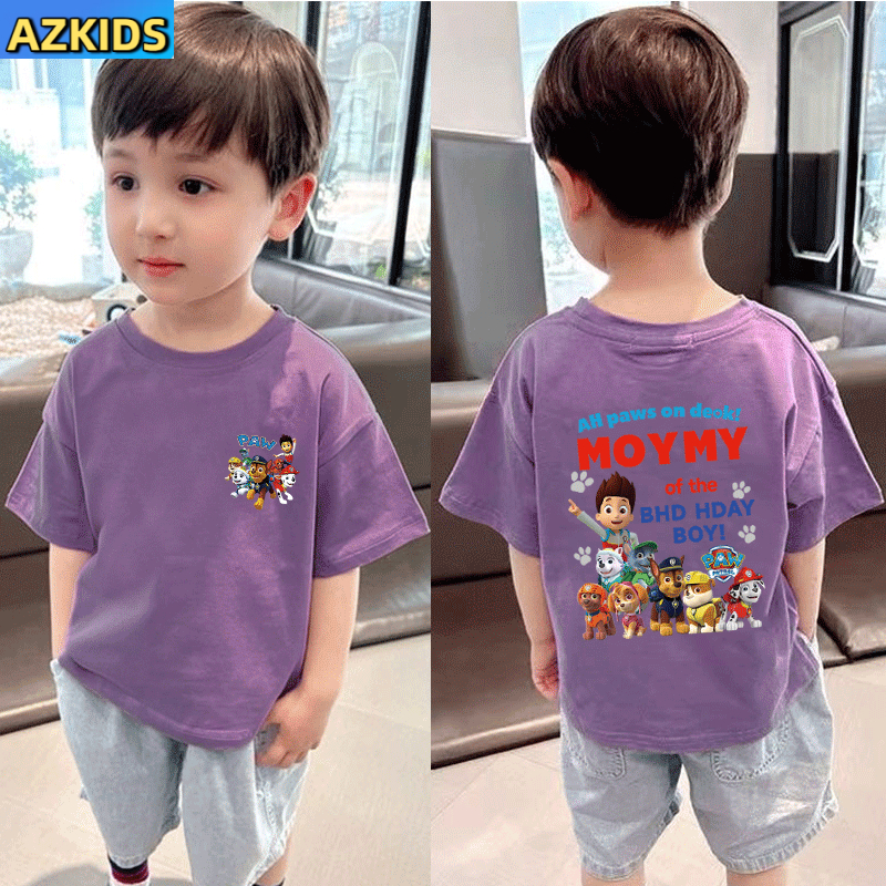 paw patrol  เสื้อยืดแขนสั้นสำหรับเด็ก