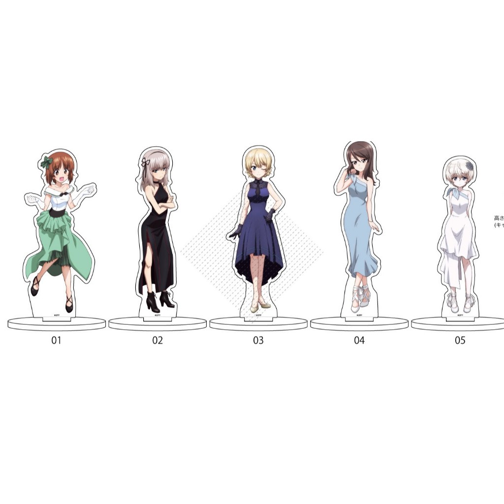 Girls und Panzer อะคริลิคคอลเลกชัน Miho Nishizumi Erika Itsumi Darjeeling Fanmade Anime Merch