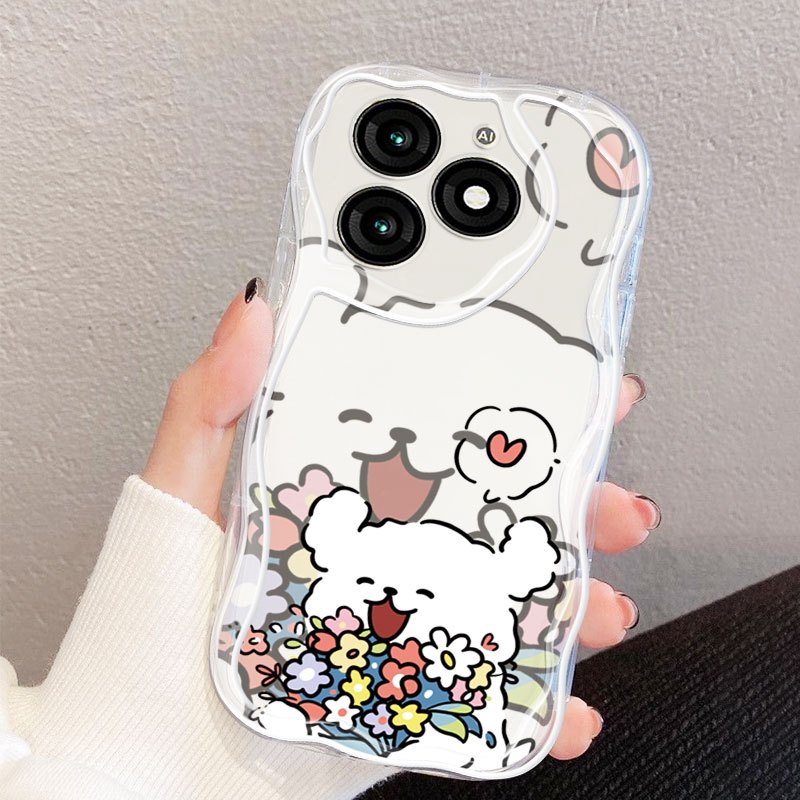 YBD เคสโทรศัพท์สําหรับ ITEL A90 A70 A665L A80 A50 A04 A18 A60 A60S A671L A671LC A507LXU ดอกไม้น่ารัก