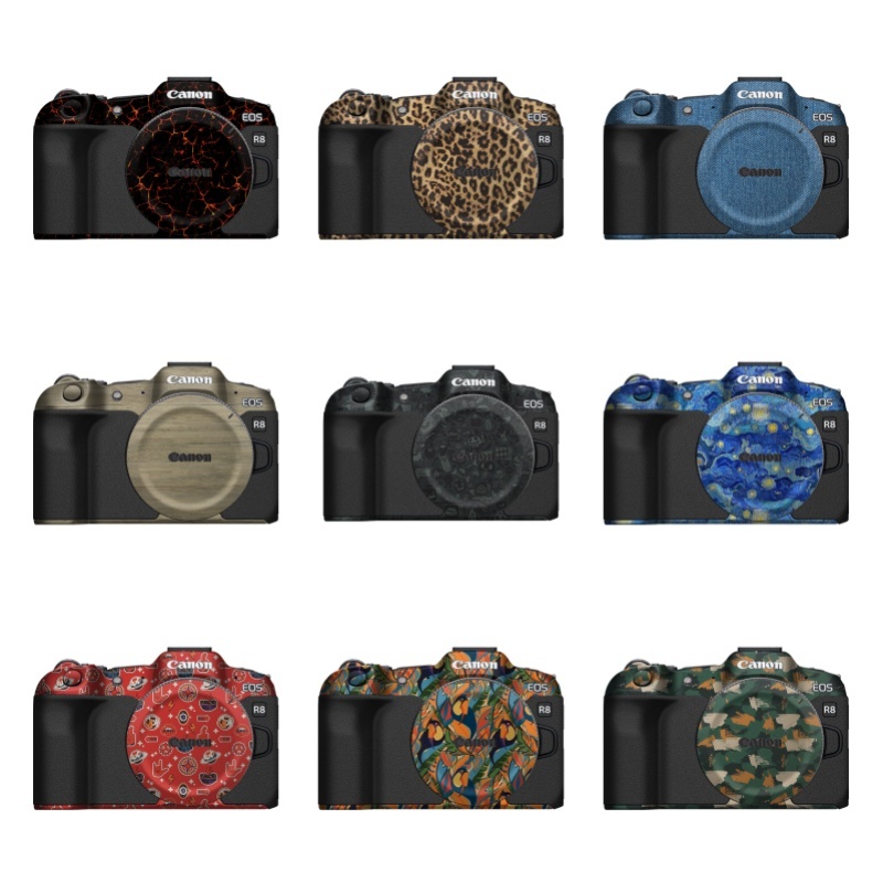 สติกเกอร์ป้องกันกล้อง Canon สําหรับสติกเกอร์ Canon EOS R8, ฟิล์มป้องกัน R8, อุปกรณ์เสริมกล้อง Canon,