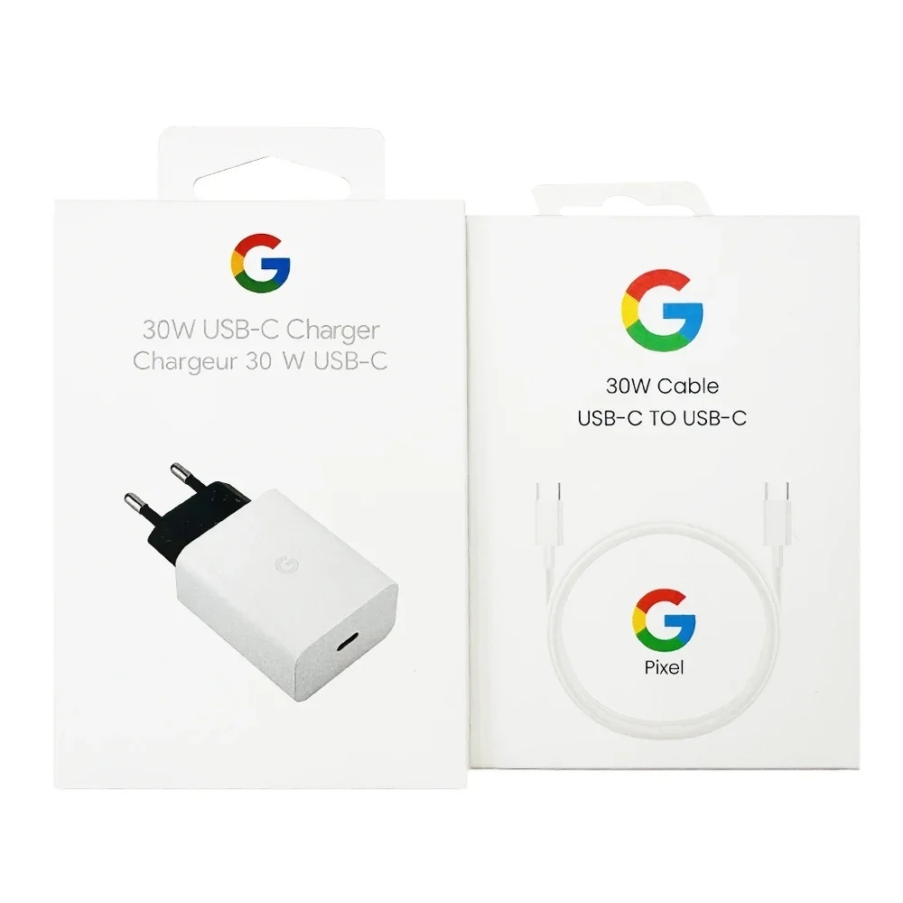 Original 30WสําหรับGoogle Pixel 9 8 7 6 5 Pro XL 9A 8A 7A 6A 5A 3 4A Fast Charging EU Plug Power Ada