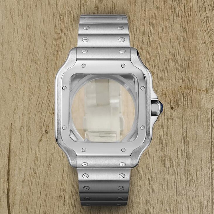 38MM Square Case Cover Strap อุปกรณ์เสริมสําหรับนาฬิกา NH 35/36/70/4r/6s Movement