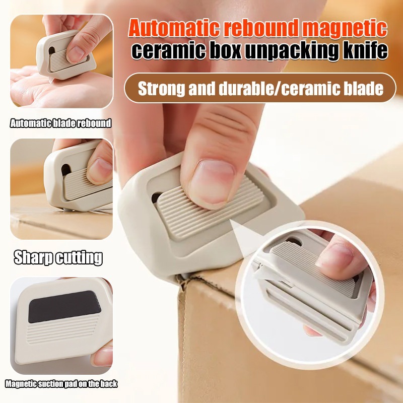 เครื่องตัดกล่องแบบพกพาCompact แบบพกพามัลติฟังก์ชั่นอัตโนมัติ Bounce Magnetic Anti-Stick ที่เปิดขวดความปลอดภัย