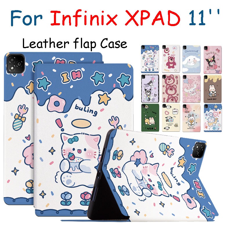 สําหรับ Infinix XPAD 11 4G 2024 WiFi LTE แท็บเล็ตพีซี X1101 X1101B แฟชั่นน่ารักการ์ตูน PU Holster ผู