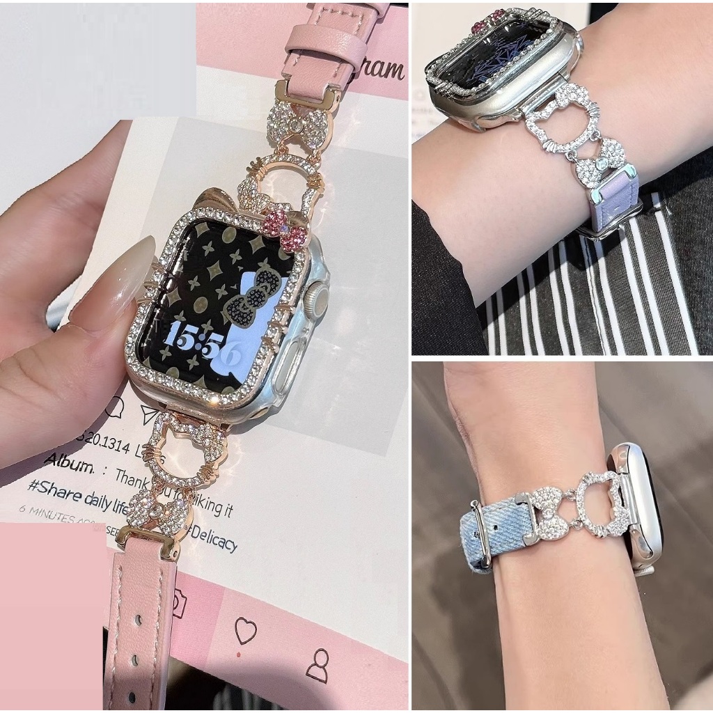 Diamond Strap Case For Huawei Watch Fit 4 สาย Bling สาย Huawei Watch Fit 4 pro Strap Frame เคส Huawe