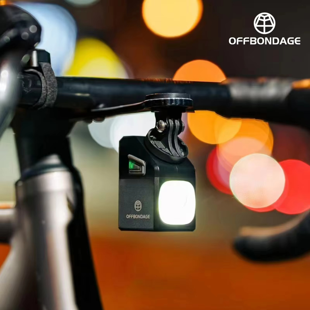 OFFBONDAGE 1000LM ไฟจักรยาน USB-C 5000mAh ไฟหน้า LED กันน้ำสำหรับจักรยานด้านหน้า