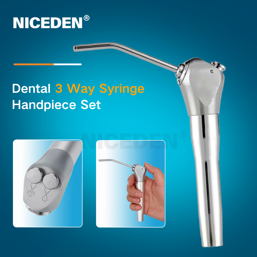 NICEDEN Dental Copper Double-Nozzle ฆ่าเชื้อด้วยไอน้ําแรงดันสูง สเปรย์ทันตกรรม Triple Syringe