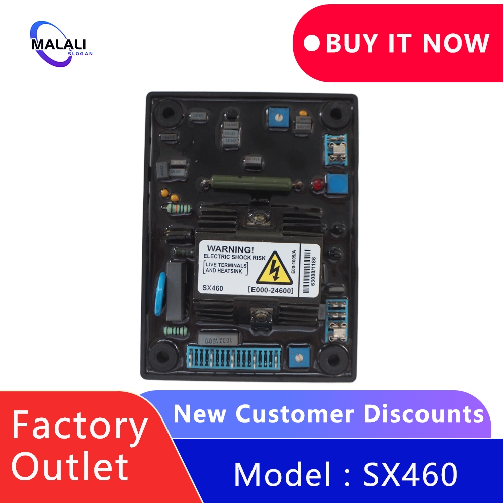 【จัดส่งจากกรุงเทพฯ】SX460 AVR เครื่องกําเนิดไฟฟ้า stabilizer แรงดันไฟฟ้าอัตโนมัติ เครื่องกําเนิดไฟฟ้าดีเซลควบคุมเครื่องยนต์บอร์ดแรงดันไฟฟ้า ราคา ถูกที่สุด ดีลบีเคเค