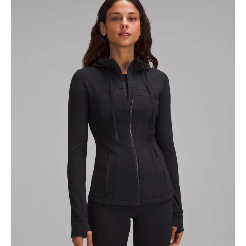 Lululemon Hooded Protection ผู้หญิง Define โยคะเสื้อผ้าเสื้อแขนยาวกีฬาฟิตเนสแจ็คเก็ตผู้หญิง