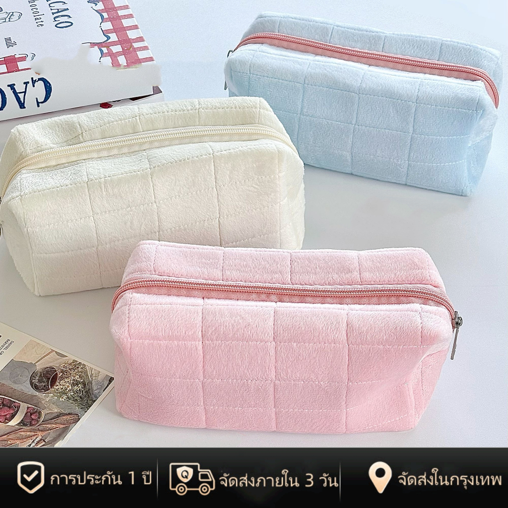 [พร้อมส่งในไทย] กระเป๋าเครื่องสําอางค์ สีแคนดี้ น่ารัก พับเก็บได้ กระเป๋าจัดระเบียบ