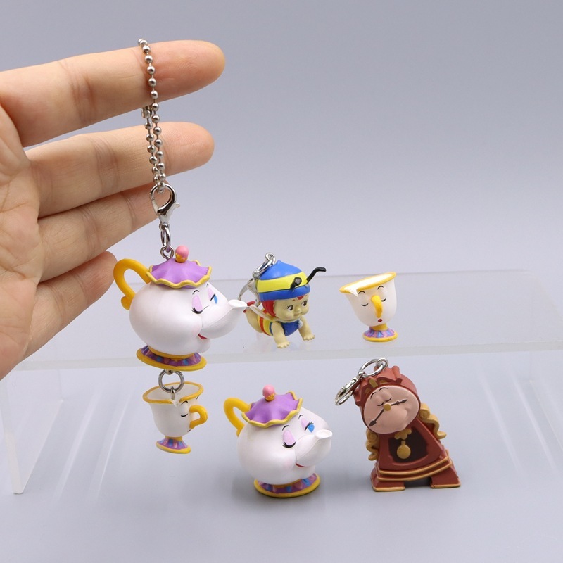 1 ชิ้น 2-4 ซม.จําลองกาน้ําชาถ้วยน้ําชา Humanoid นาฬิกา Bee ตุ๊กตากุ้งก้ามกราม DIY ตกแต่ง Mini Key Chain PVC ตัวเลขการกระทําตุ๊กตาของเล่น