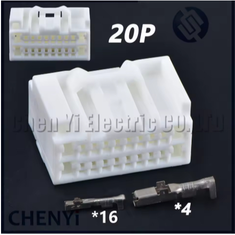20 Pin รถยนต์เครื่องขยายเสียง Connector เครื่องขยายเสียงรถยนต์ปลั๊ก 7283-5843 ซ็อกเก็ต 90980-11971 สําหรับ Toyota Honda Nissan