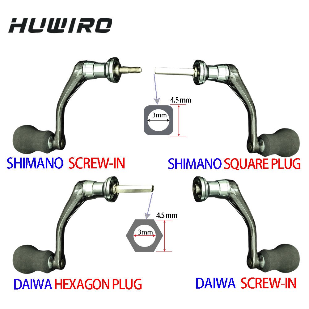 SPINNING Fishing Reel อุปกรณ์เปลี่ยนจับ Carbon Power Handle EVA สำหรับ DAIWA/SHIMANO
