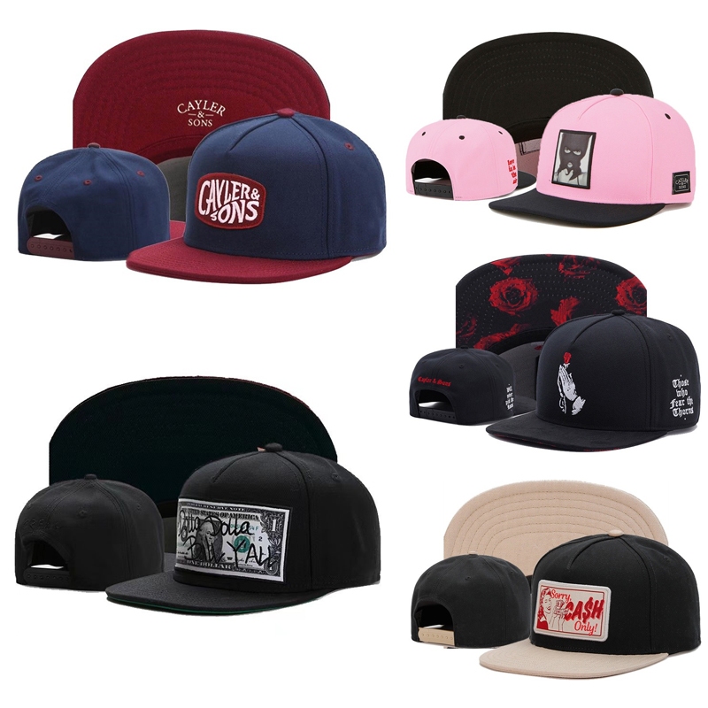 Vintage Hip Hop หมวกสําหรับผู้ชายผู้หญิงกีฬากลางแจ้ง sun visor หมวกปรับ cayler และ sons หมวก snapback