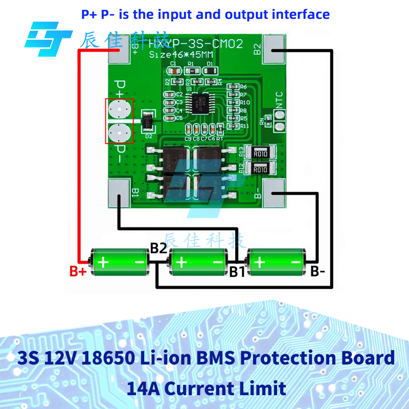 1 ~ 5 PCS 3S 9.6V/10.8V 14A 3.2V LiFePO4 BMS 4MOS สเปรย์ที่มีแบตเตอรี่ลิเธียมเหล็กฟอสเฟตป้องกัน