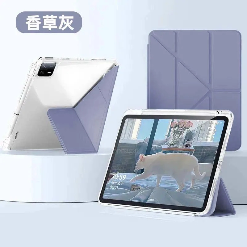 พร้อมที่ใส่ดินสอสําหรับ Xiaomi Redmi Pad 2 (11.0") 2025 กรณีโปร่งใสปกหลัง Redmi Pad2 Pad 2 กรณี