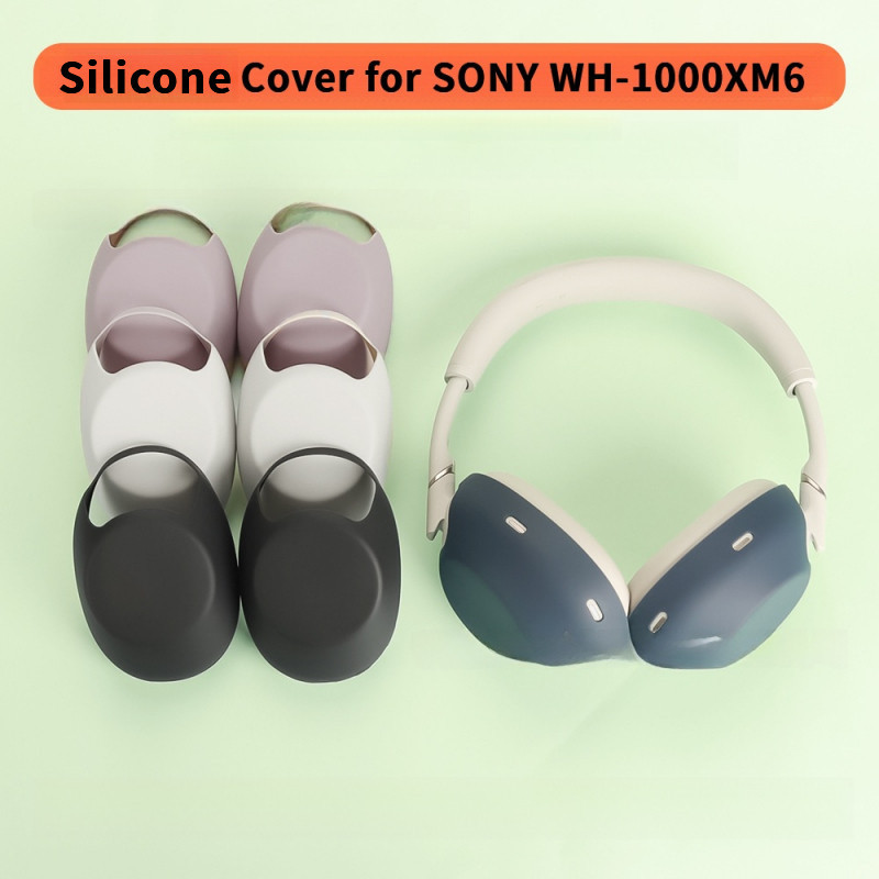ใช้ได้กับหูฟัง SONY WH-1000XM6 ซิลิโคนครอบหูครอบคลุมหัวครอบหูฟังครอบคลุม