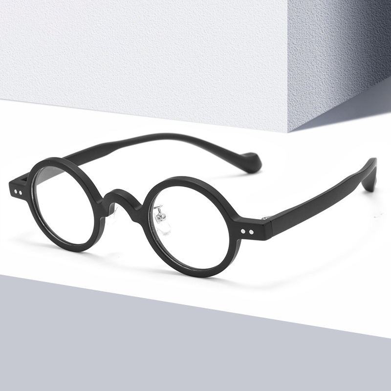 TR90 Vintage Punk กรอบแว่นตาคลาสสิกสีทึบ แฟชั่น Anti Blue Light สำหรับคอมพิวเตอร์ผู้ชาย