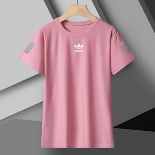 [ข้อเสนอพิเศษจำกัดเวลา] เสื้อยืดแขนสั้นสุภาพสตรีผ้าไหมน้ำแข็งเย็นสบายยืดแห้งเร็วสำหรับกีฬาจ๊อกกิ้ง