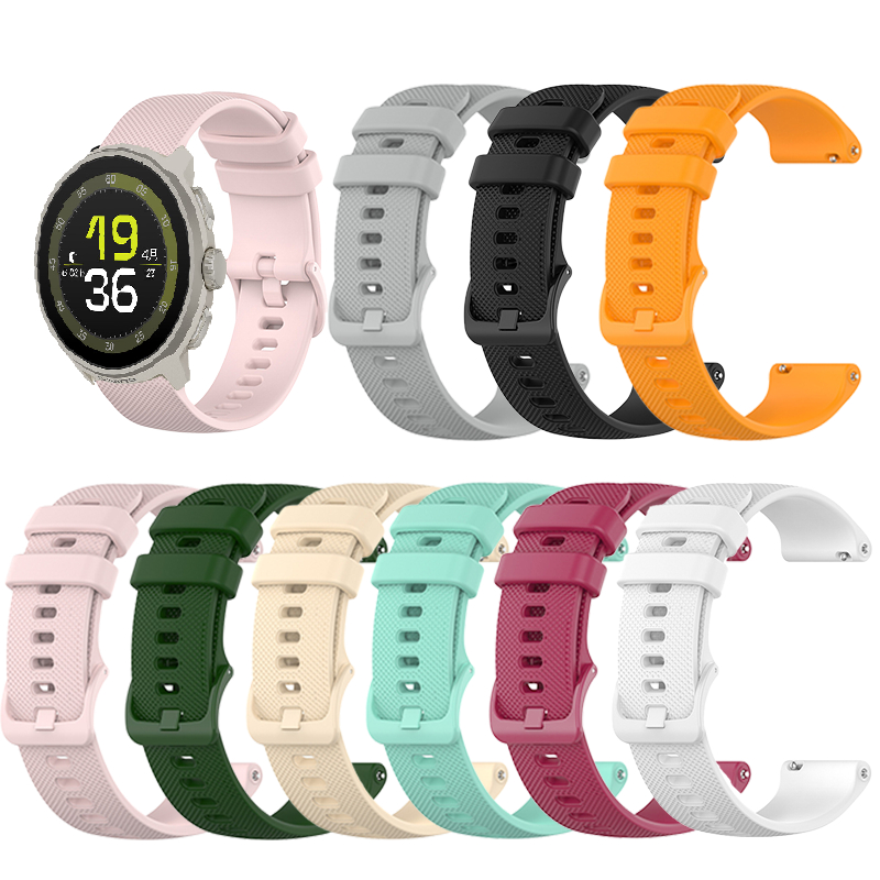 สําหรับ SUUNTO RUN สายนาฬิกาซิลิโคนอ่อนนุ่ม