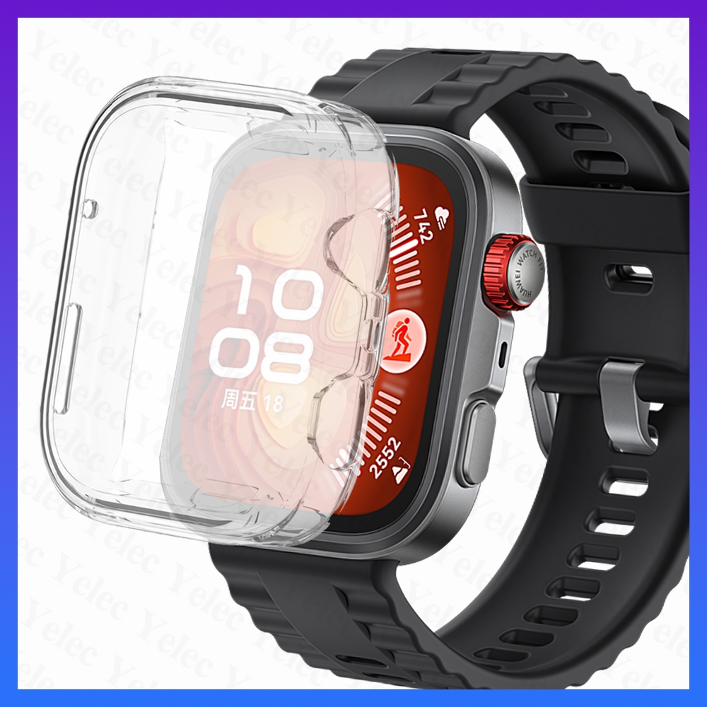 เคสนิ่มสําหรับ Huawei Watch Fit 4 Pro/Fit 4, ฝาครอบ TPU โปร่งใสสําหรับ Huawei Smartwatch Fit 3