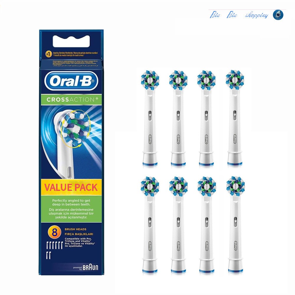Oral -B EB50 Cross Action Ultra Clean แปรงสีฟันเปลี ่ ยนหัวแปรงสีฟันไฟฟ ้ า 4 แล