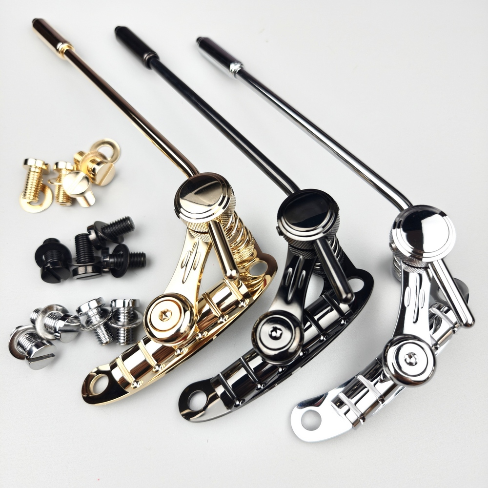 Tune-O-Matic สไตล์กีตาร์ไฟฟ้าสะพานหยุดบาร์ Tailpiece Tremolo พร้อมสกรูล็อค Clamp สําหรับ LP SG กีตาร์ Tremo อัพเกรด