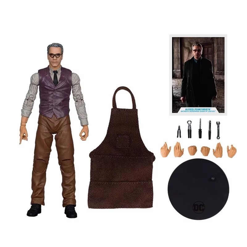 McFarlane BVS Alfred Alfred Action Figure Toy ตุ๊กตาอินเทรนด์