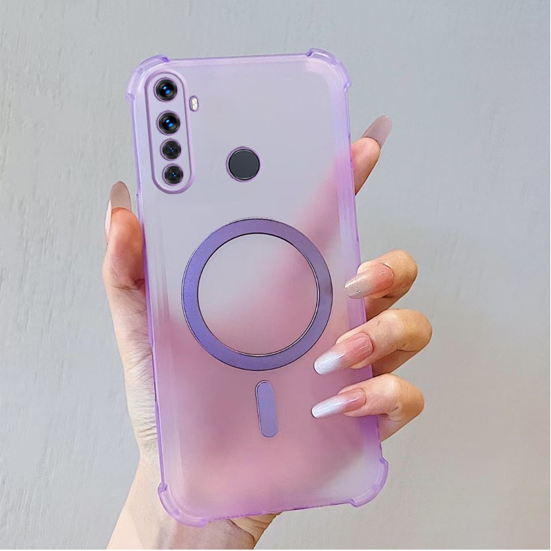 สําหรับRealme 5 5S 5i 6i C3 C3i Narzo 10 10a 20aเคสโทรศัพท์แม่เหล็กดูดสกปรกทนUltra-บางIce Mist Frost