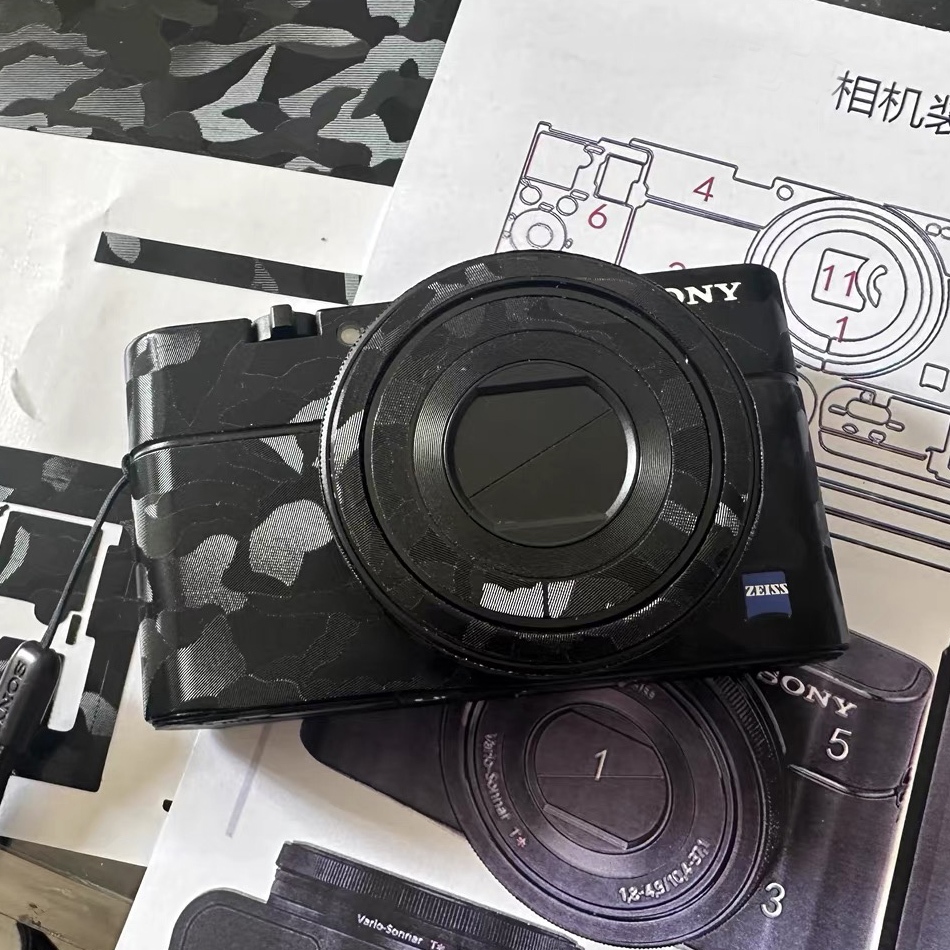 กล้องป้องกันสติกเกอร์ฟิล์มผิวสําหรับ SONY RX100M7 RX100VII RX100 V VI III IV VA M5 M6 ZV1 ZV-1 Decal