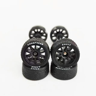 11.2 มม.1/64 รถโลหะผสมรุ่นล้อยางที่ถอดออกได้ CE28 10-rays สําหรับ 1:64 ล้อร้อน/Matchbox/Domeka รุ่น