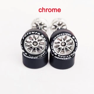 11.2 มม.1/64 รถโลหะผสมรุ่นล้อยางที่ถอดออกได้ CE28 10-rays สําหรับ 1:64 ล้อร้อน/Matchbox/Domeka รุ่น