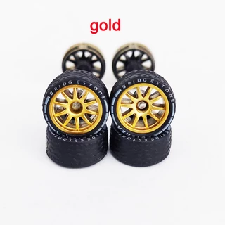 11.2 มม.1/64 รถโลหะผสมรุ่นล้อยางที่ถอดออกได้ CE28 10-rays สําหรับ 1:64 ล้อร้อน/Matchbox/Domeka รุ่น