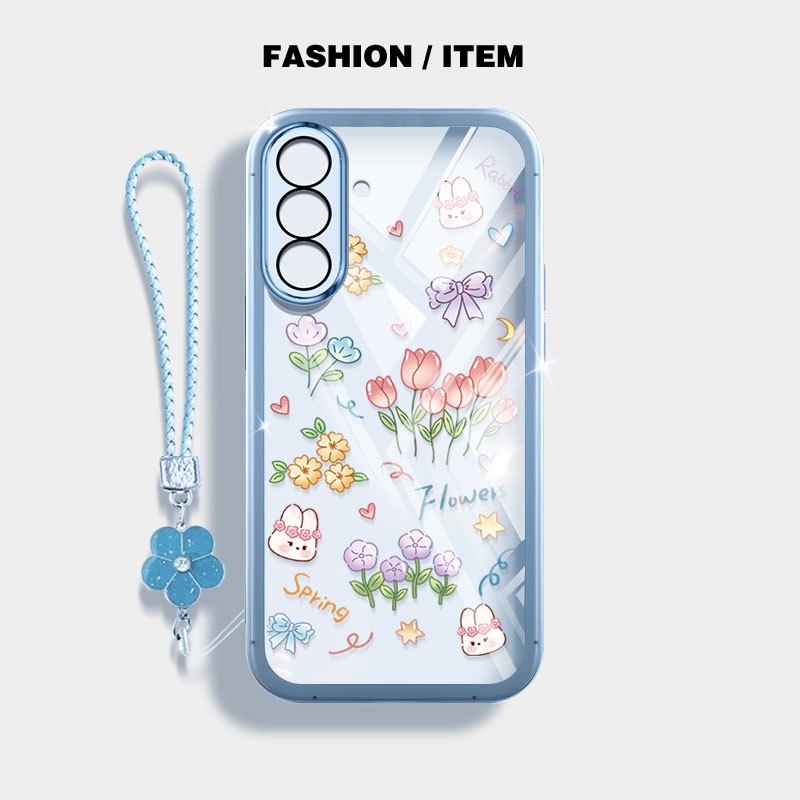 SAMSUNG YBD INSเคสโทรศัพท์สําหรับSamsung Galaxy A56 A36 A24 A25 A26 A34 A35 A54 A55 4G 5Gดอกไม้ขนาดเล็กTulipช่อดอกไม้Shell