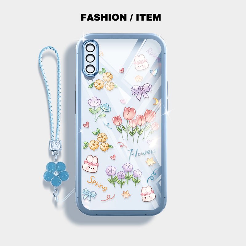 YBD INS เคสโทรศัพท์สําหรับ Samsung Galaxy A50 A50S A30S A307 A03S A02S M02S A025 A307 ดอกไม้ขนาดเล็ก