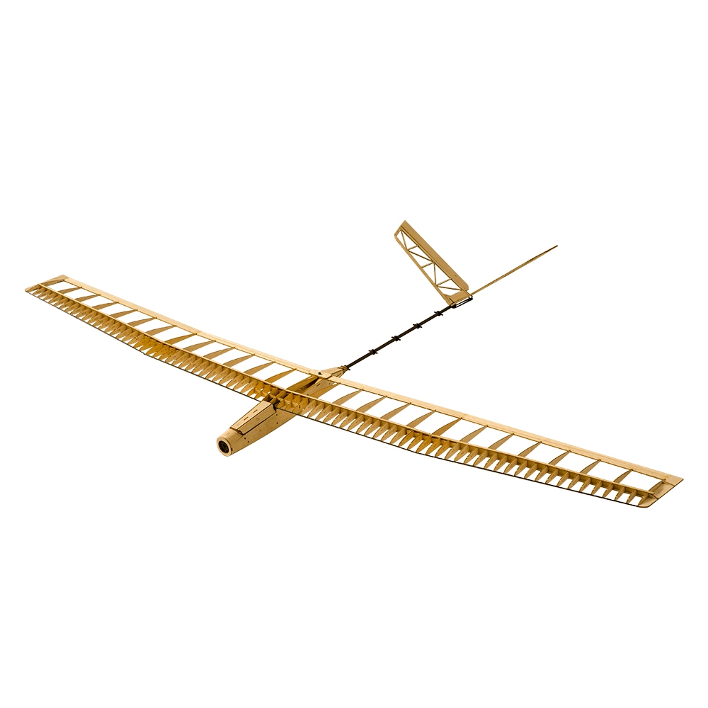Balsawood RC Airplanes Model Laser Cut Glider Electric Power UZI 1400mm Wingspan Building Kit Woodin