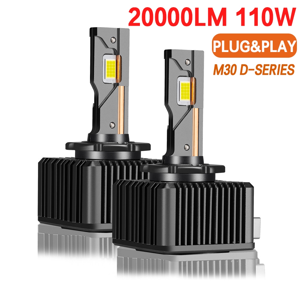 2PCS M30 110W LED ไฟหน้าหลอดไฟ D1S D1R D2S D2R D3S D3R D4S D4R D8S D8R รถ LED โคมไฟสําหรับ Replacing