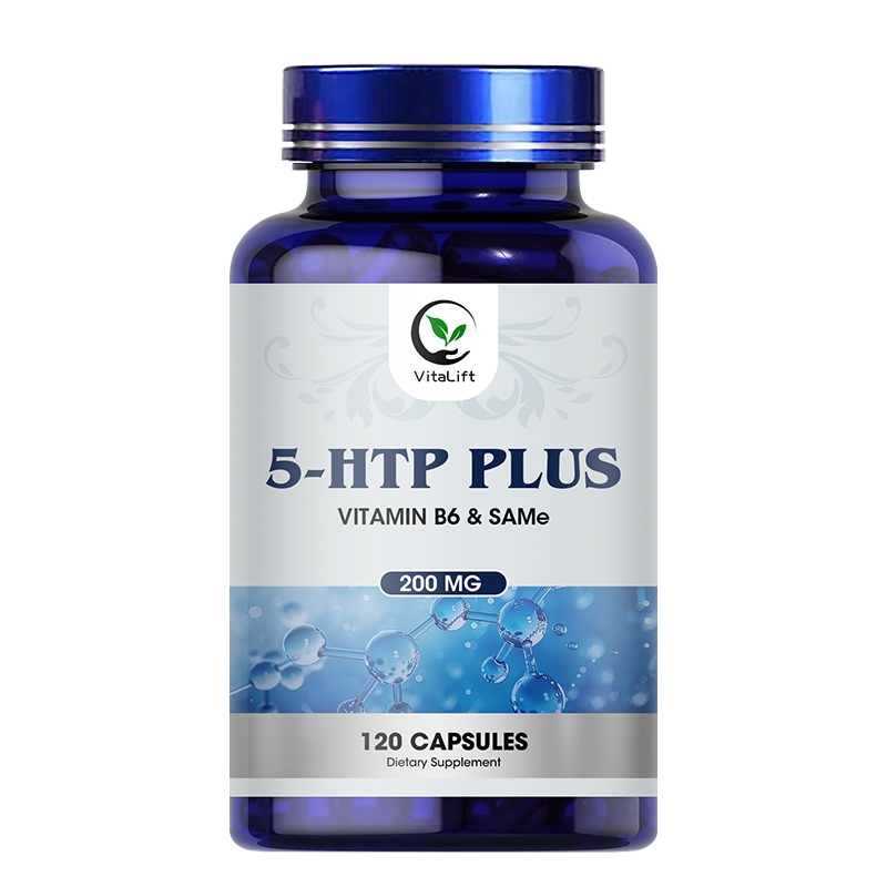 VitaLift 5-HTP แคปซูล 200 มก. พร้อม B6 เพื่อรองรับความเครียด สมอง สุขภาพ Enhanced Mood Sleep & Serotonin