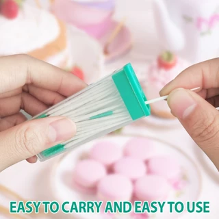 Interdental Brush Mint Brush Picks แปรงทายางแบบพกพา การดูแลเหงือก สุขอนามัยทางทันตกรรม หยิบทําความสะอาดฟัน Berus แบบใช้แล้วทิ้ง