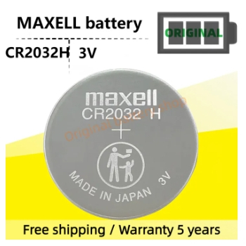 Maxell CR2032H แบตเตอรี่ 3V ความจุสูงรีโมทคอนโทรลรถยนต์อิเล็กทรอนิกส์ Key CR2032E เหรียญเมนบอร์ดคอมพ