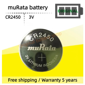 Original muRata CR2450 แบตเตอรี่ BMW 1 3 4 5 7 Series X3 X4 M3 แบตเตอรี่กุญแจรีโมท