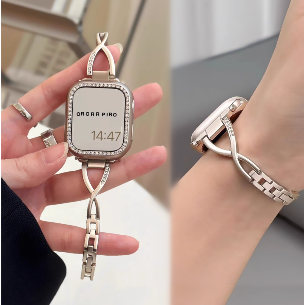 Diamond Watch Strap For Huawei Watch Fit 4 สาย Metal สาย Huawei Watch Fit 4 Pro Strap Huawei Watch F