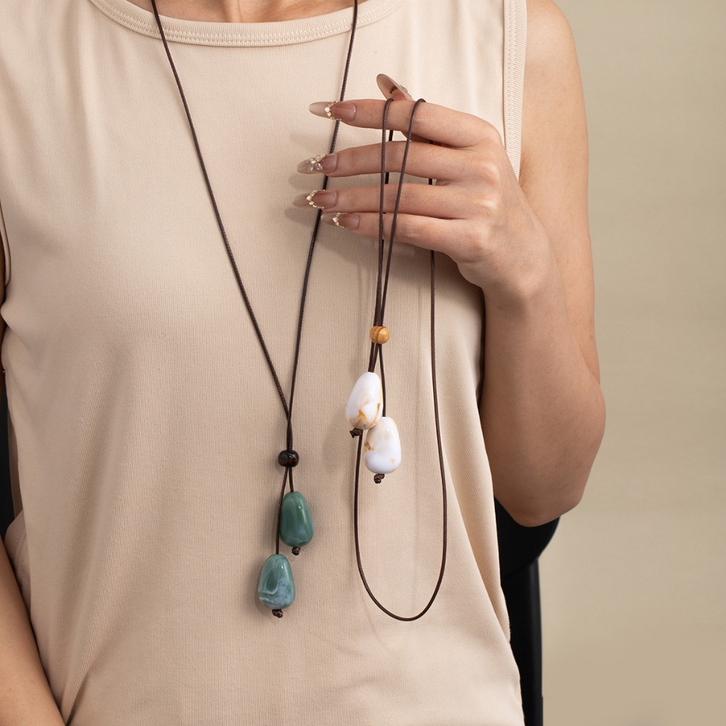 ใหม่สไตล์จีนชาติพันธุ์ไม่สม่ำเสมอสร้อยคowlก pearl vintage หยดน้ำจี้ยาว ราคา ถูกที่สุด ดีลบีเคเค แกลเลอรีภาพที่ 5