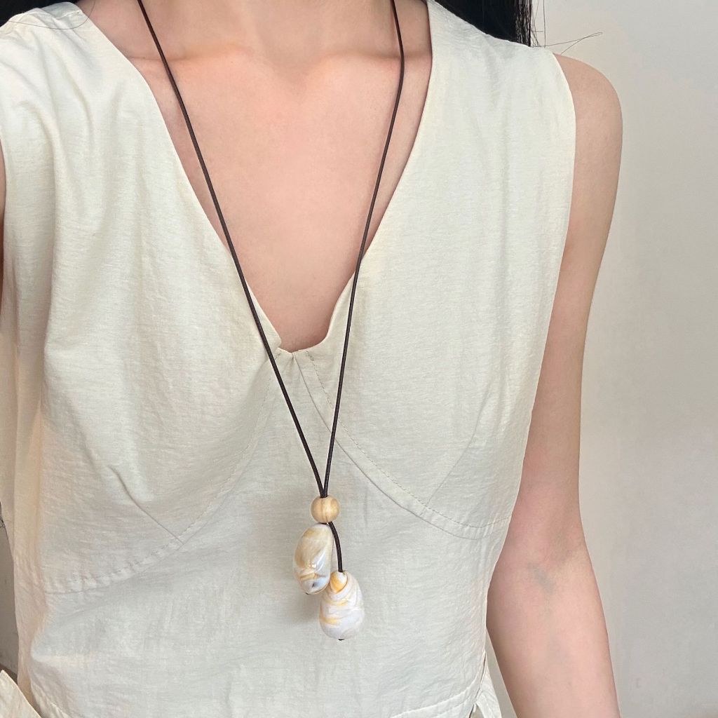 ใหม่สไตล์จีนชาติพันธุ์ไม่สม่ำเสมอสร้อยคowlก pearl vintage หยดน้ำจี้ยาว ราคา ถูกที่สุด ดีลบีเคเค แกลเลอรีภาพที่ 4