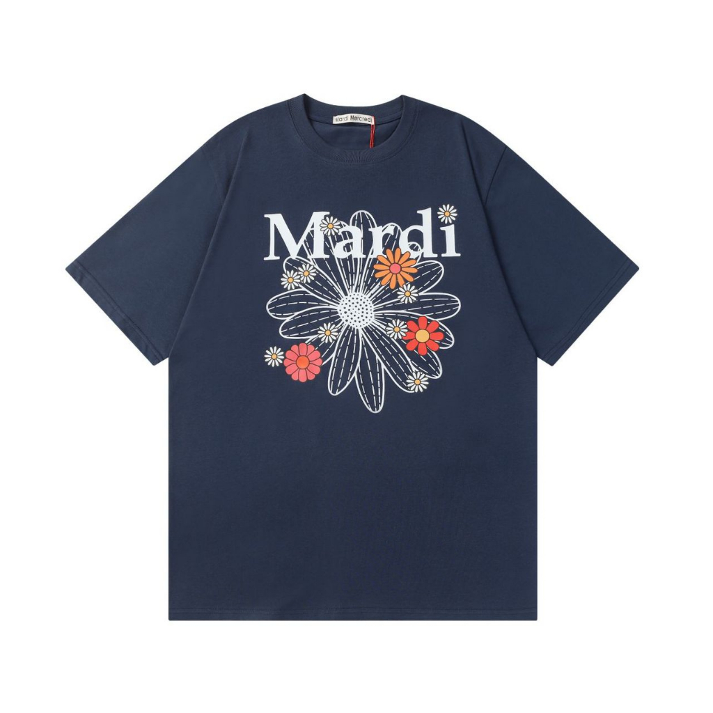 Mardi Mercredi เด็ก Tee 90-150 ซม. Daisy Multi-Floral พิมพ์ผ้าฝ้าย 100% สไตล์ Unisex เกาหลี Designer สไตล์เด็กเสื้อยืดแขนสั้น ราคา ถูกที่สุด ดีลบีเคเค แกลเลอรีภาพที่ 8