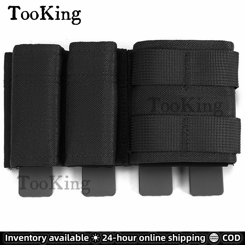 TooKing 17.5 * 9 ซม. 1000D โพลีเอสเตอร์กันน้ํา Oxford ผ้า M/Olle อุปกรณ์เสริม กระเป๋าในตัว clamp แผ่น 5.56+ คู่ 9 มม. s/p/แหวน กระเป๋า tactical กลางแจ้งอุปกรณ์เสริม