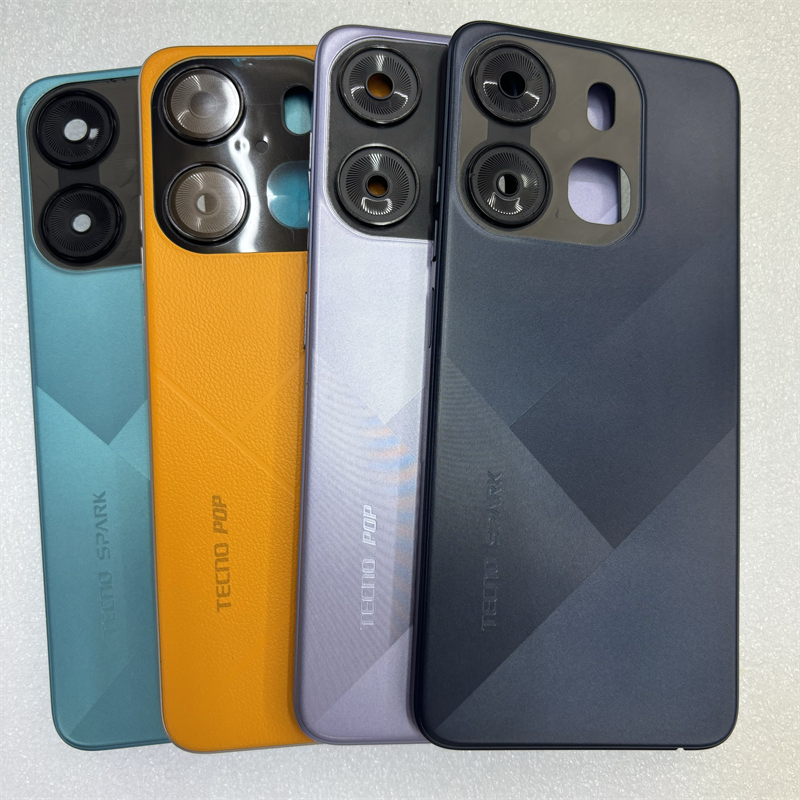 ฝาหลังแบตเตอรี่ที่อยู่อาศัยกรณีอะไหล่ซ่อมสําหรับ Tecno Spark Go 2023 BF7