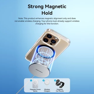 Vention Ring Sticker 2-Pack Magnetic Phone Ring Adapter สําหรับการชาร์จ MagSafe/Car Mount